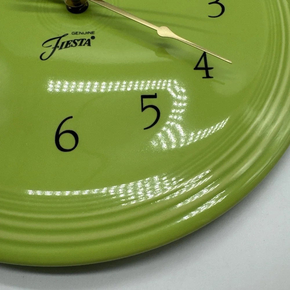Homer Laughlin Retired Fiesta Chartreuse Color Wall Clock New in Box